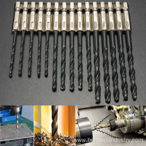 15PCS HSS Twist Drills for Metal